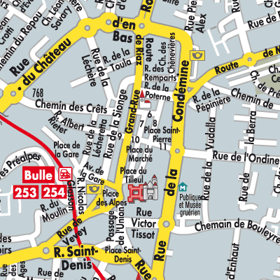 Stadtplan Bulle