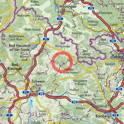 Landkarte Bundorfer Forst