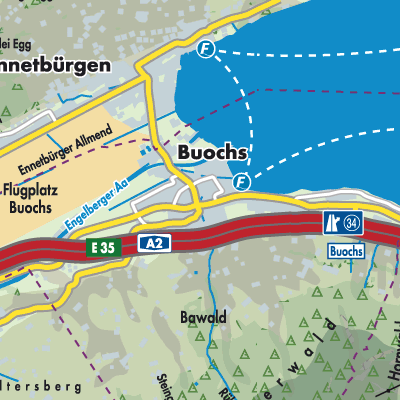 Übersichtsplan Buochs