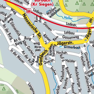 Stadtplan Burbach