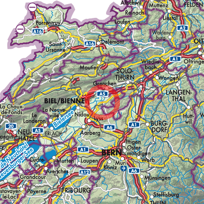 Büren an der Aare - Stadtpläne und Landkarten