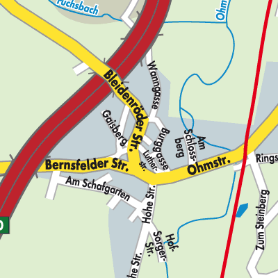Stadtplan Burg Gemünden