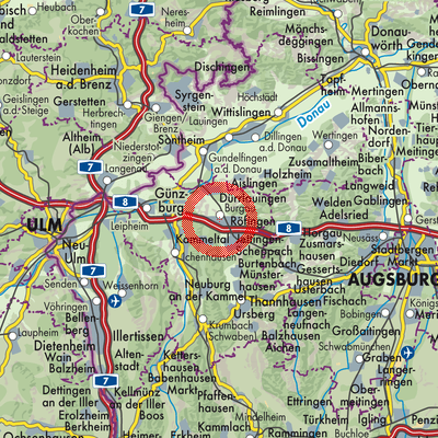 Landkarte Burgau