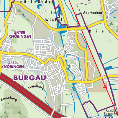 Übersichtsplan Burgau
