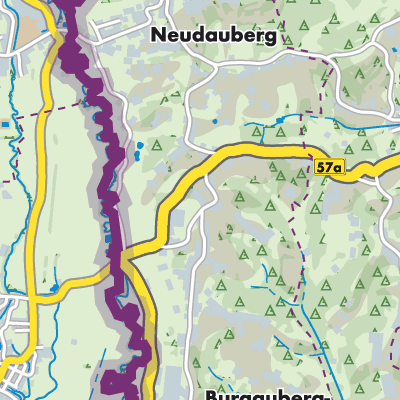 Übersichtsplan Burgauberg-Neudauberg