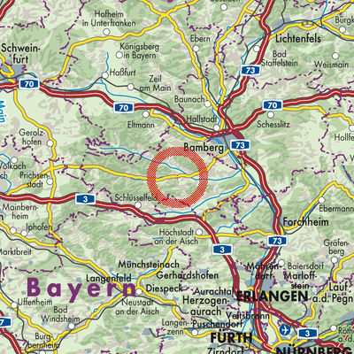 Landkarte Burgebrach (VGem)
