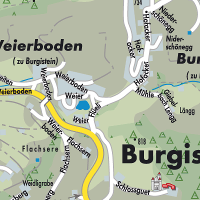 Stadtplan Burgistein