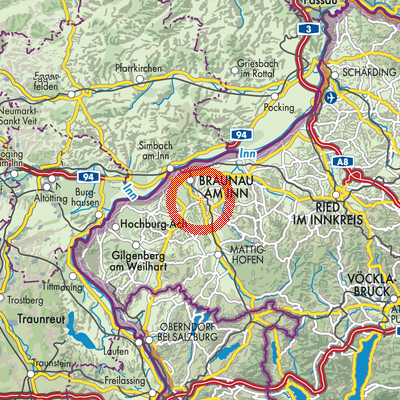 Landkarte Burgkirchen