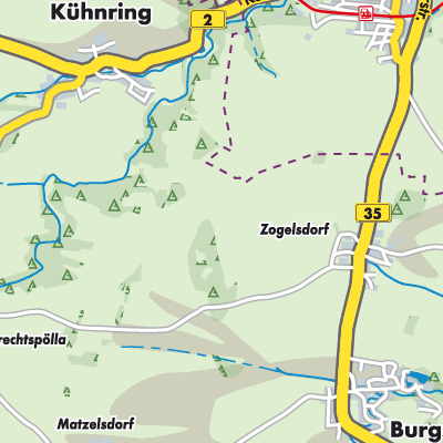 Übersichtsplan Burgschleinitz-Kühnring