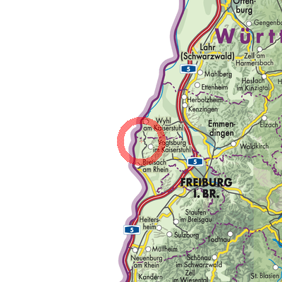 Landkarte Burkheim