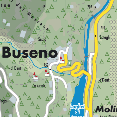 Stadtplan Buseno