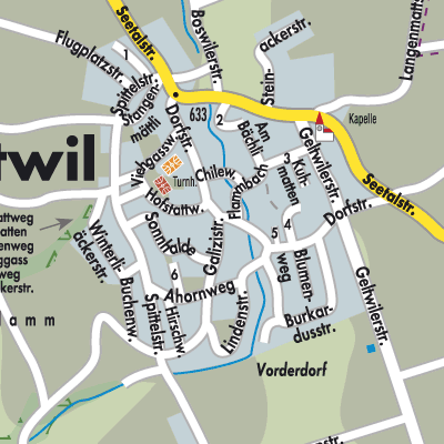 Stadtplan Buttwil