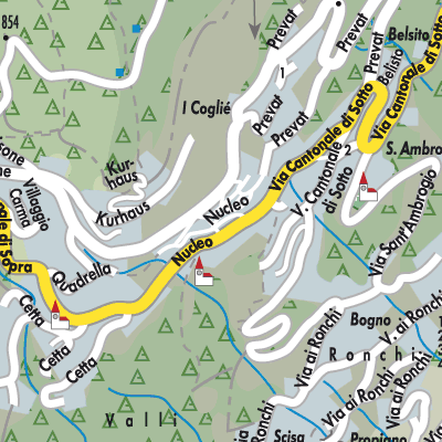 Stadtplan Cademario