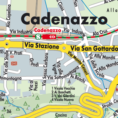 Stadtplan Cadenazzo