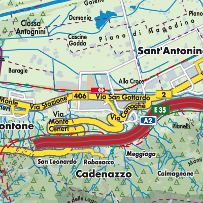 Cadenazzo Stadtpl ne Und Landkarten