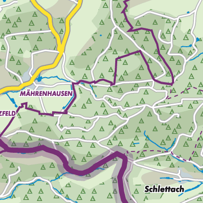 Übersichtsplan Callenberger Forst-West