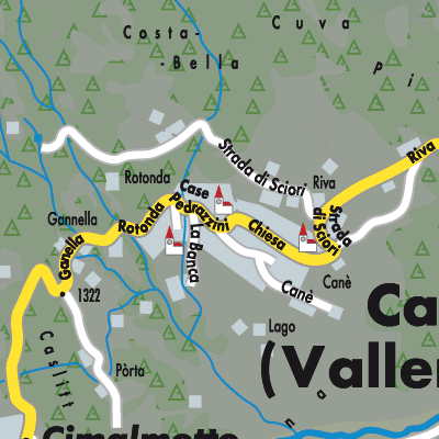 Stadtplan Campo (Vallemaggia)