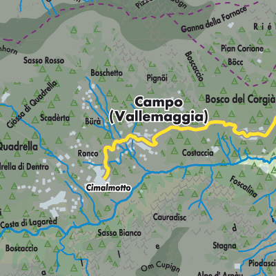 Übersichtsplan Campo (Vallemaggia)