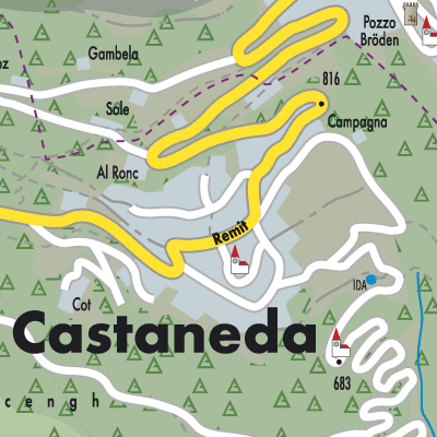 Stadtplan Castaneda