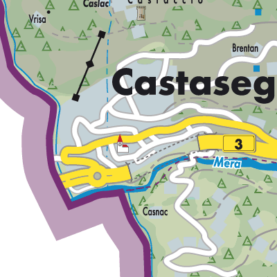 Stadtplan Castasegna