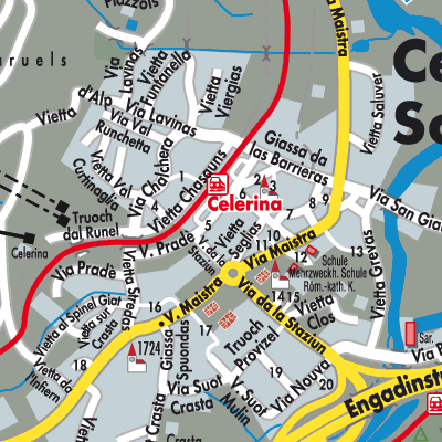 Stadtplan Celerina/Schlarigna