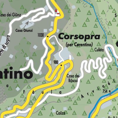 Stadtplan Cerentino