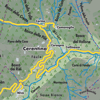 Übersichtsplan Cerentino