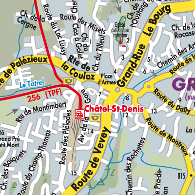 Stadtplan Châtel-Saint-Denis