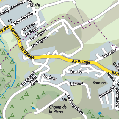 Stadtplan Châtillon (FR)