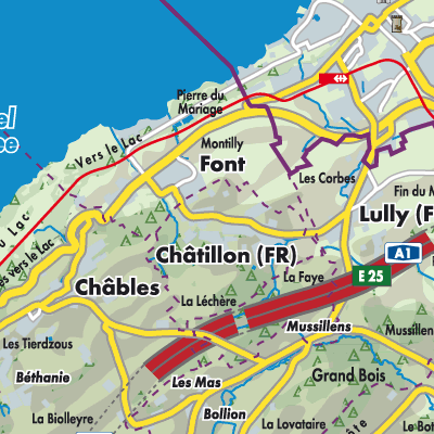 Übersichtsplan Châtillon (FR)