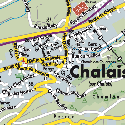 Stadtplan Chalais