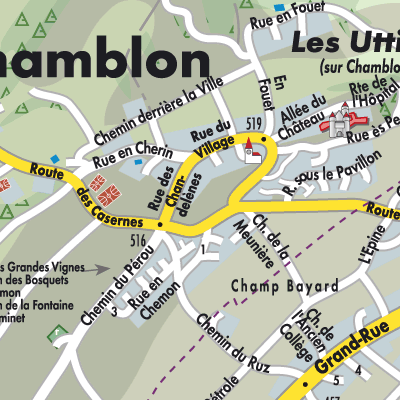 Stadtplan Chamblon