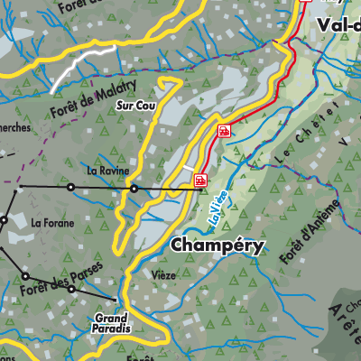 Übersichtsplan Champéry