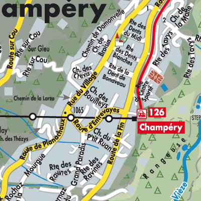 Stadtplan Champéry