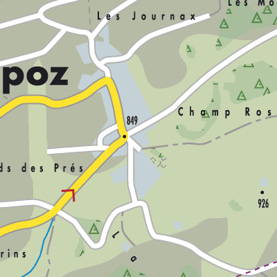 Stadtplan Champoz