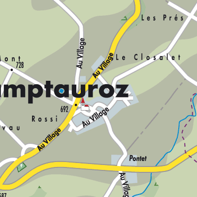 Stadtplan Champtauroz