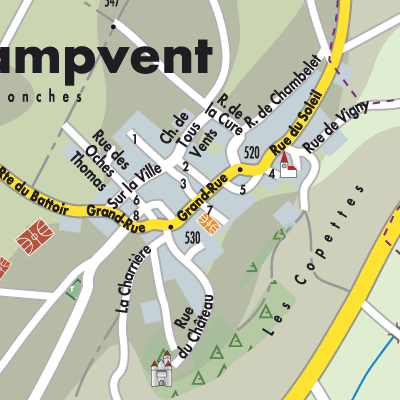 Stadtplan Champvent