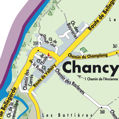 Stadtplan Chancy