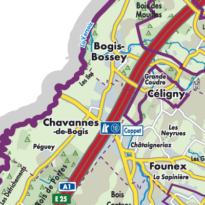 Übersichtsplan Chavannes-de-Bogis