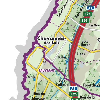 Übersichtsplan Chavannes-des-Bois