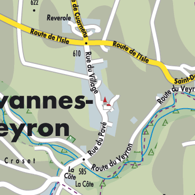 Stadtplan Chavannes-le-Veyron