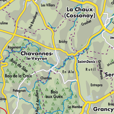 Übersichtsplan Chavannes-le-Veyron