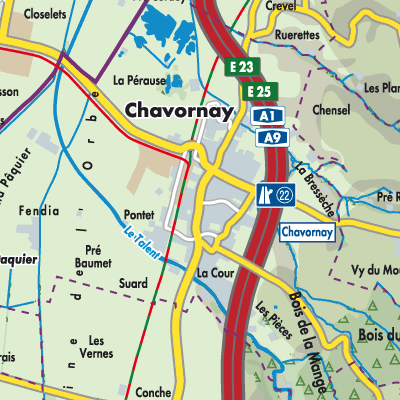 Übersichtsplan Chavornay