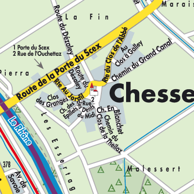 Stadtplan Chessel