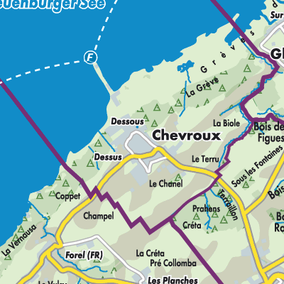 Übersichtsplan Chevroux