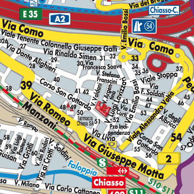 Stadtplan Chiasso