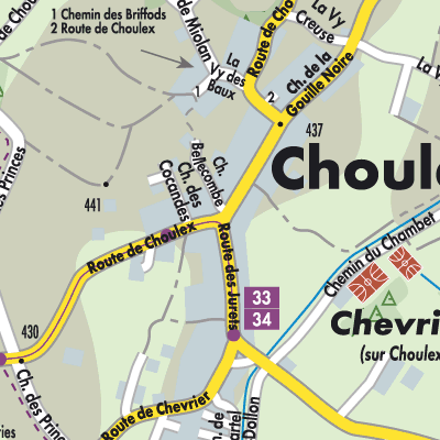 Stadtplan Choulex