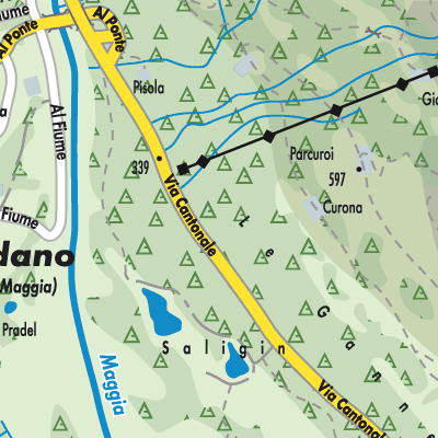 Stadtplan Circolo della Maggia