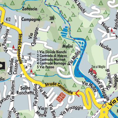 Stadtplan Circolo della Magliasina