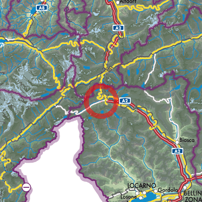 Landkarte Circolo di Airolo